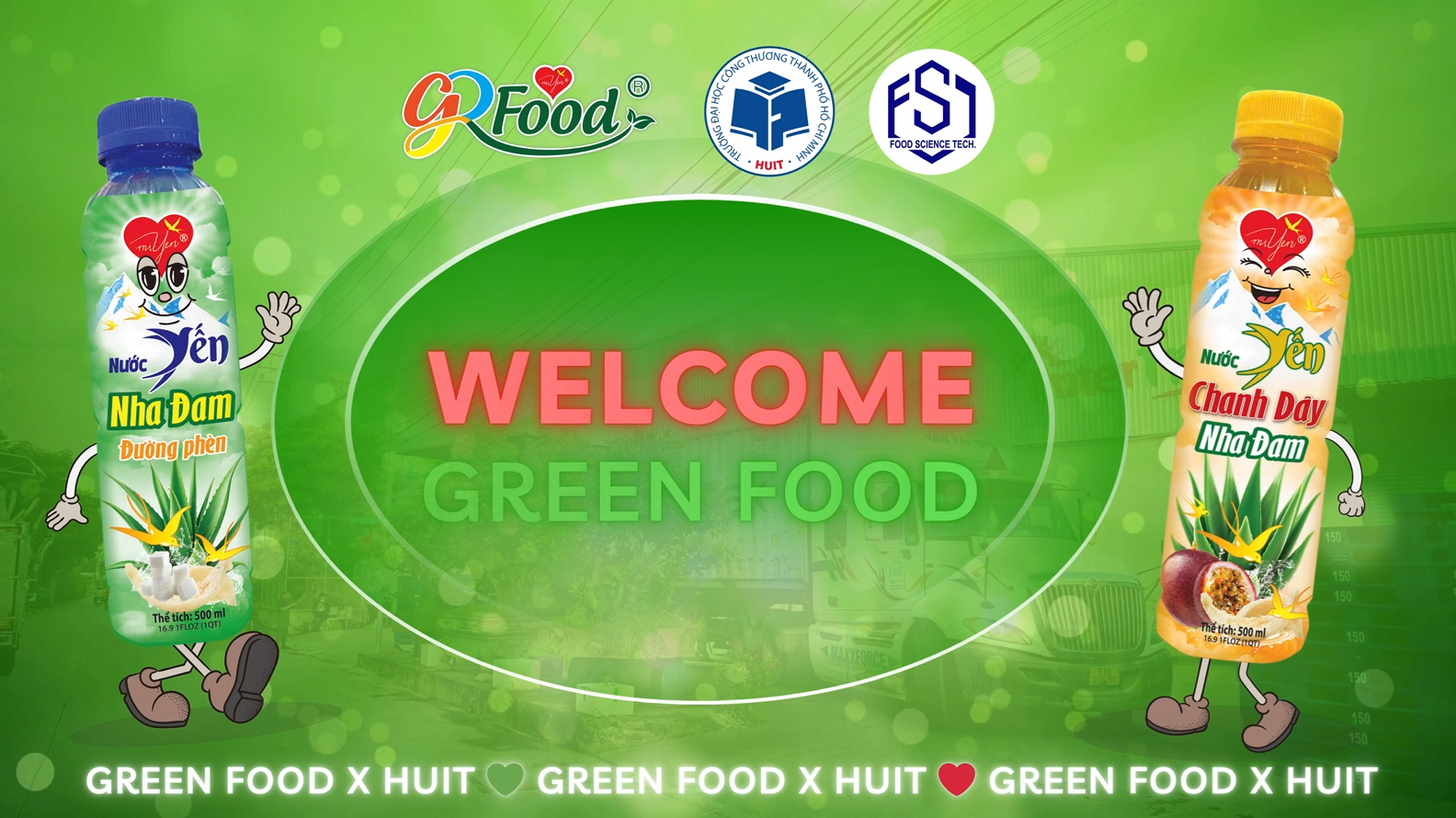 SINH VIÊN TRƯỜNG HUIT TRẢI NGHIỆM THỰC TẾ MÔN BAO BÌ THỰC PHẨM TẠI GREEN FOOD