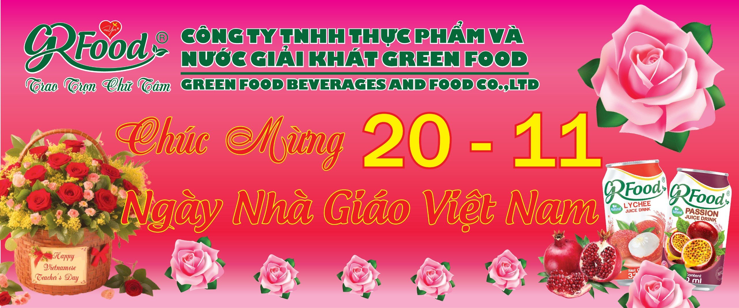 GREEN FOOD CHÚC MỪNG NGÀY NHÀ GIÁO VIỆT NAM 20.11