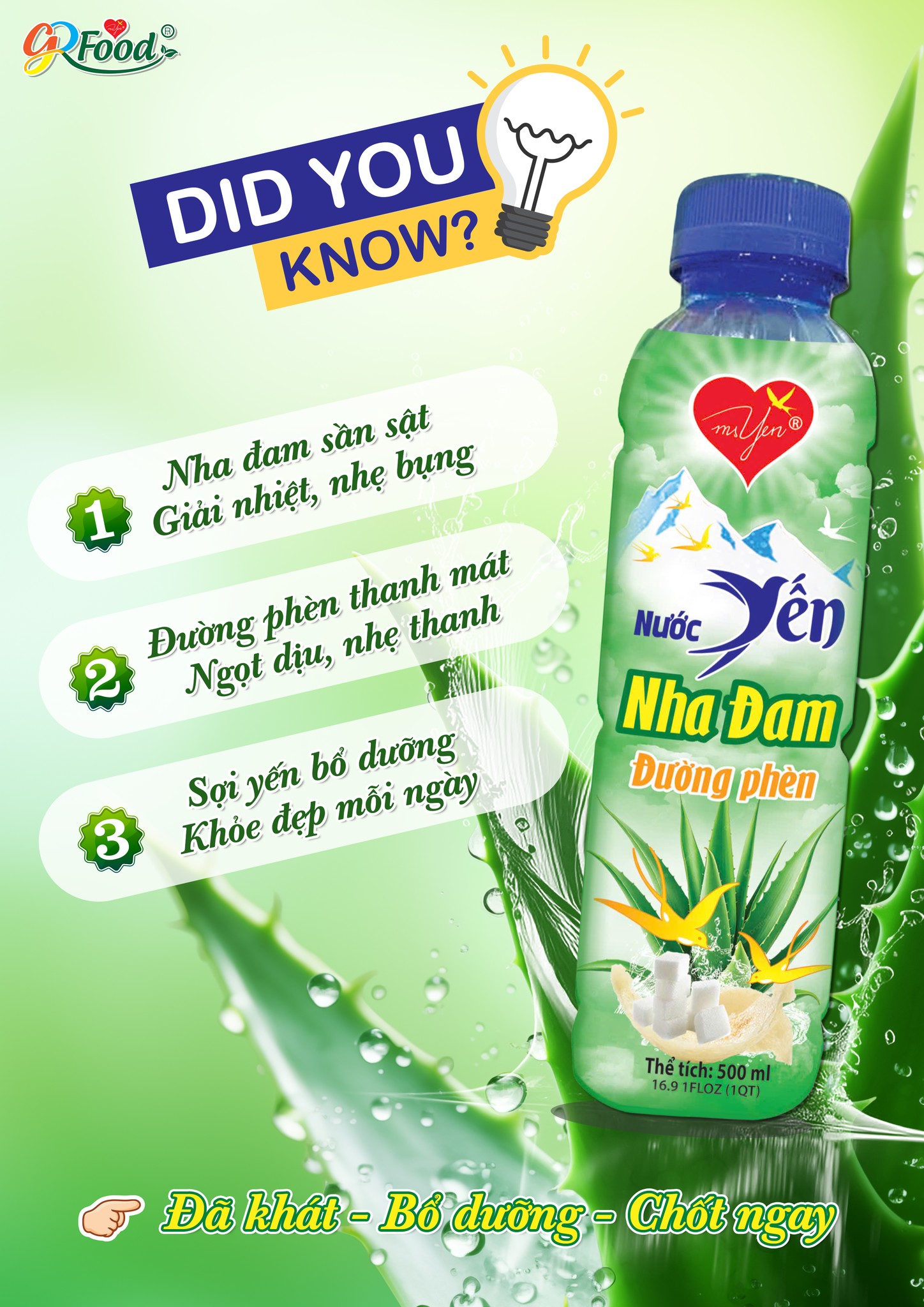 BÍ QUYẾT TƯƠI MÁT TỪ BÊN TRONG - NƯỚC YẾN NHA ĐAM ĐƯỜNG PHÈN