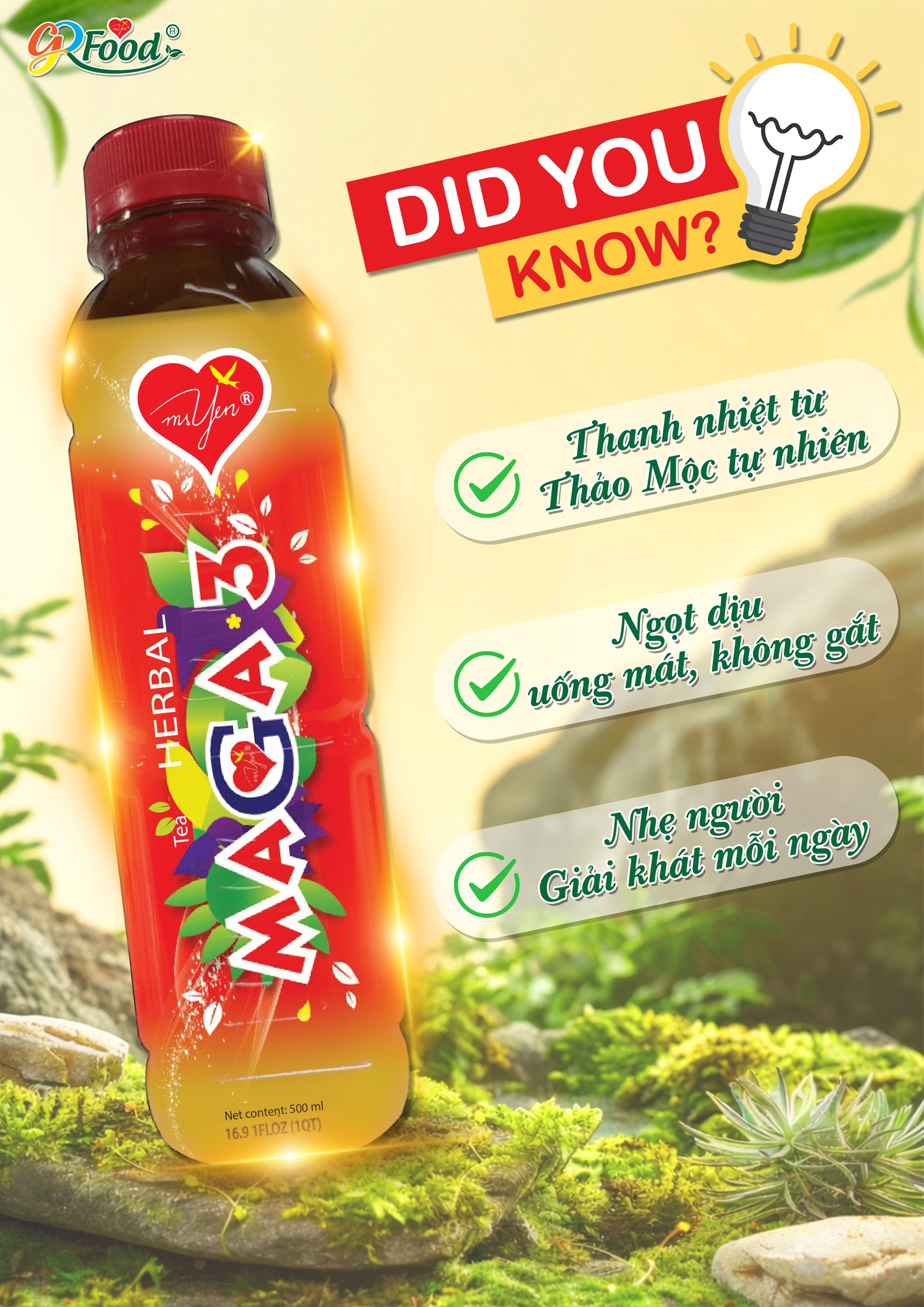 TRÀ THẢO MỘC MAGA 3 LÀ ĐỦ "HẠ NHIỆT"