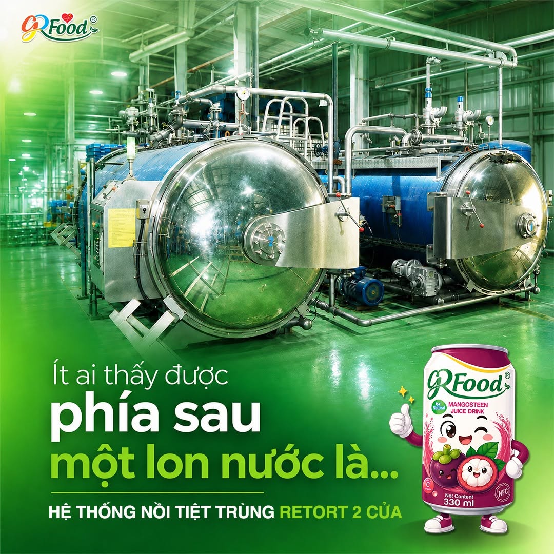 HỆ THỐNG NỒI TIỆT TRÙNG RETORT 2 CỬA TẠI GREEN FOOD