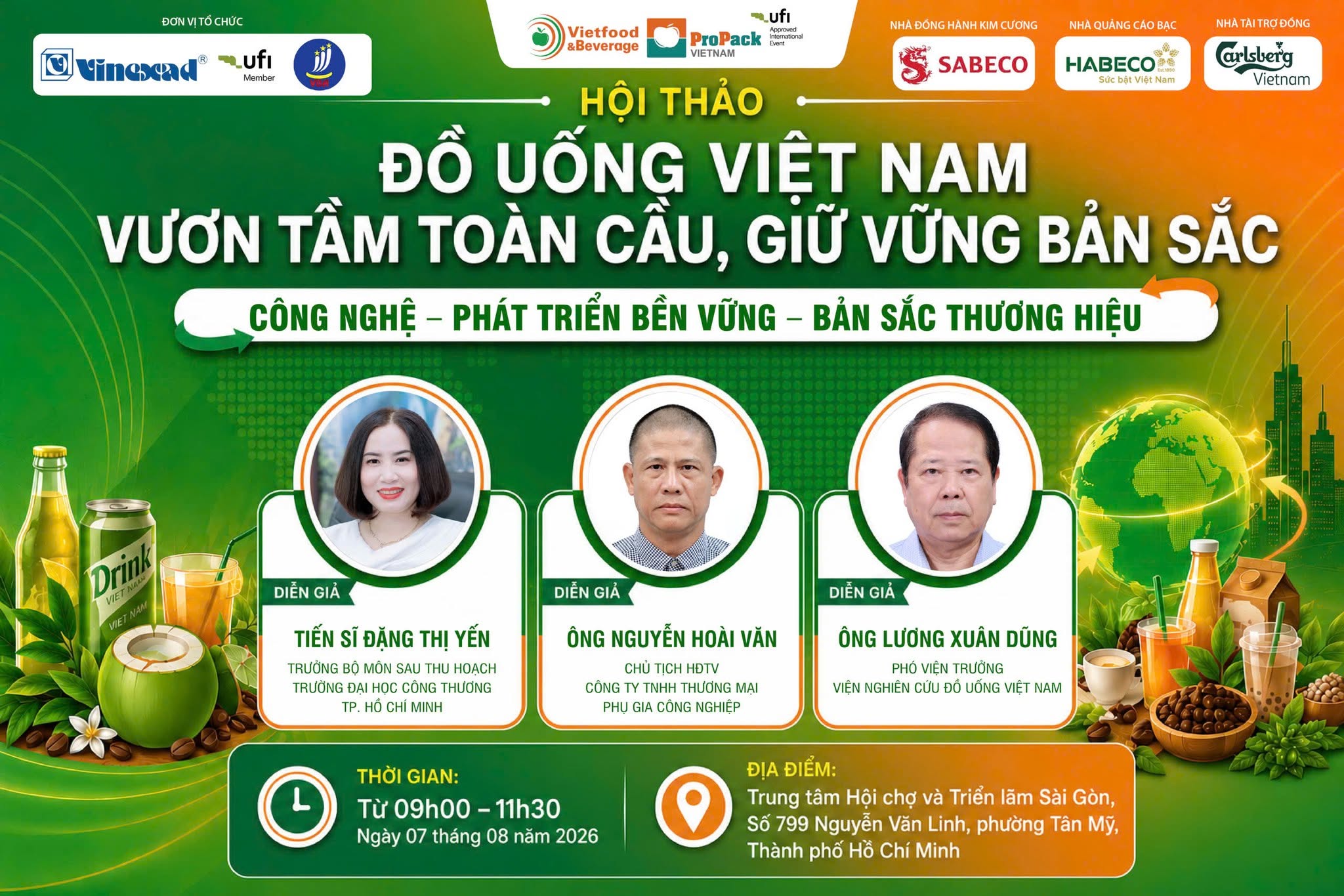 GREEN FOOD TỰ HÀO TS. ĐẶNG THỊ YẾN TRỞ THÀNH DIỄN GIẢ TẠI HỘI THẢO NGÀNH ĐỒ UỐNG VIỆT NAM