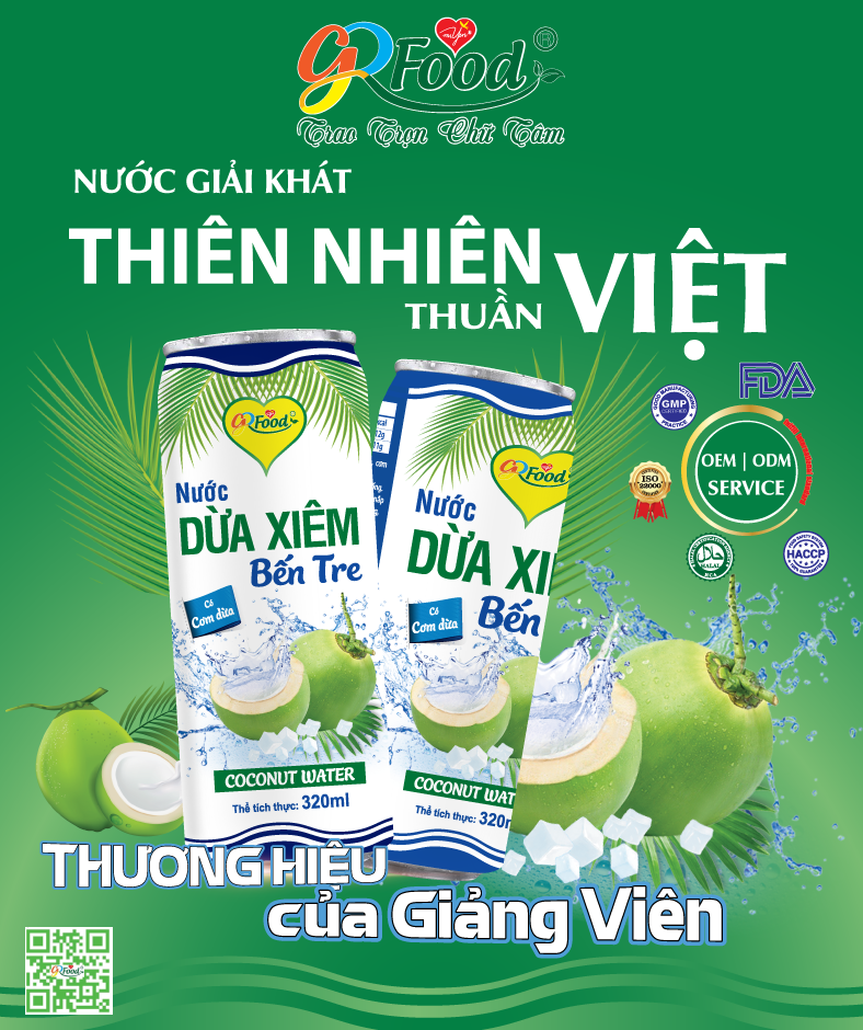 NƯỚC DỪA XIÊM BẾN TRE - HƯƠNG VỊ THIÊN NHIÊN VIỆT NAM