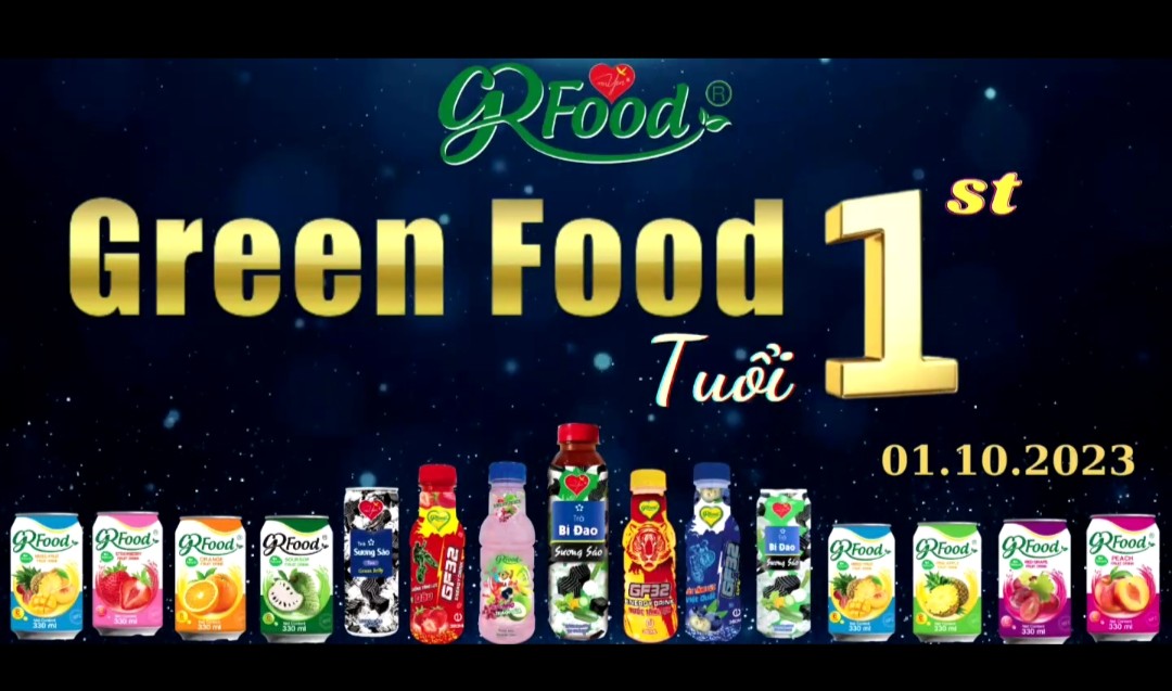 NHÌN LẠI SỰ KIỆN SINH NHẬT CÔNG TY GREEN FOOD TRÒN 1 TUỔI