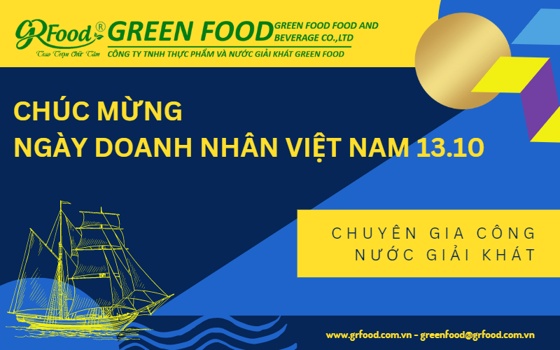 CÔNG TY GREEN FOOD CHÚC MỪNG NGÀY DOANH NHÂN VIỆT NAM 13.10